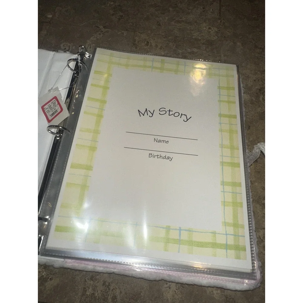 Pink Lamb Baby Memory Book Girl‎ Plush Cover 3-Ring Binder Keepsake Album New